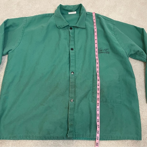 Vintage Work Jacket F&M MAFCO Men’s XL Green Welder Coat - Picture 12 of 17
